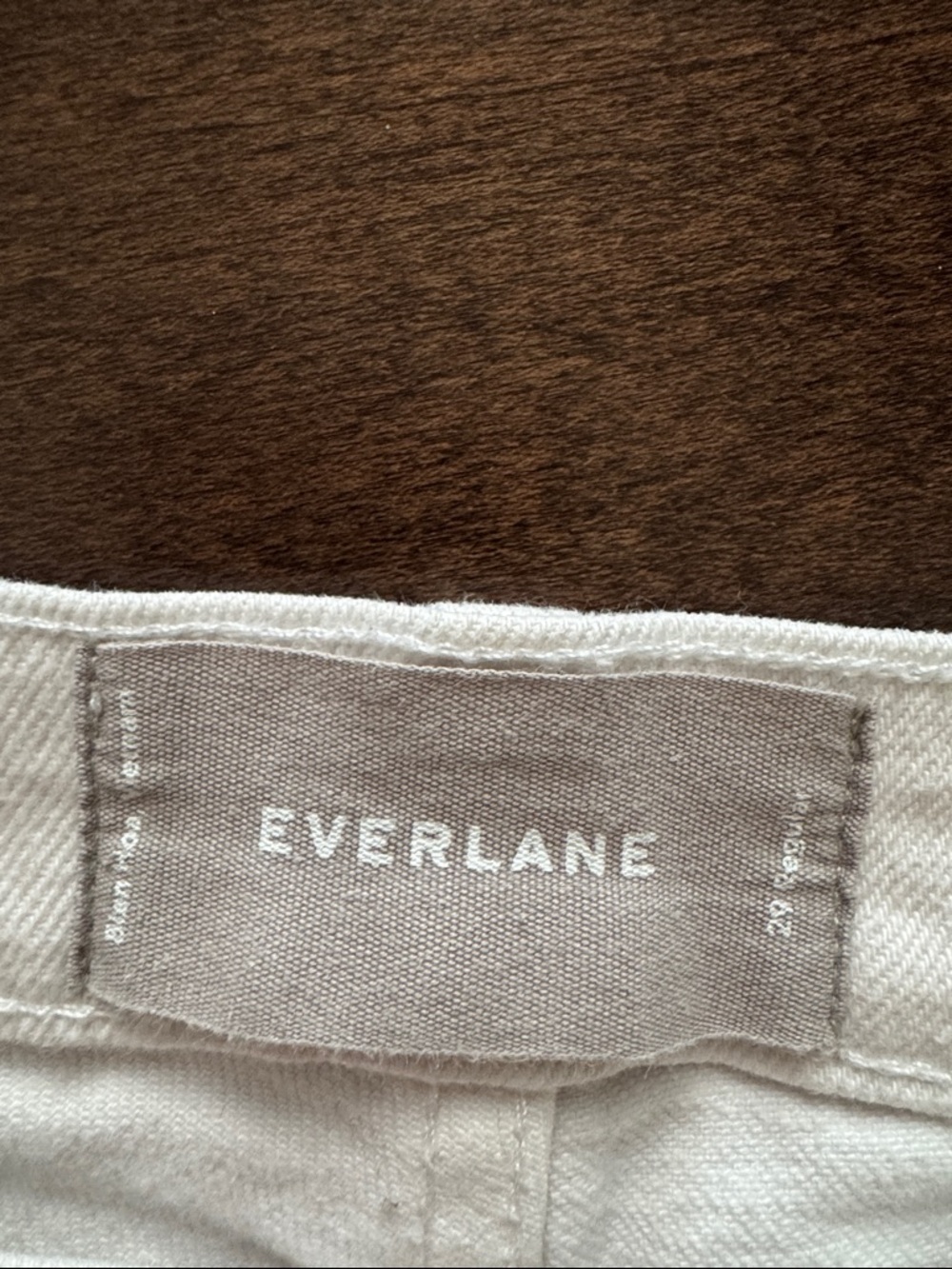 Everlane Cream mid rise jeans - Picture 2 of 2